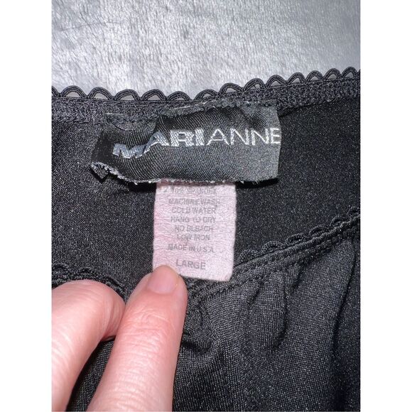 Vintage y2k Black Flare Low Rise Office Pants Large - Picture 10 of 12